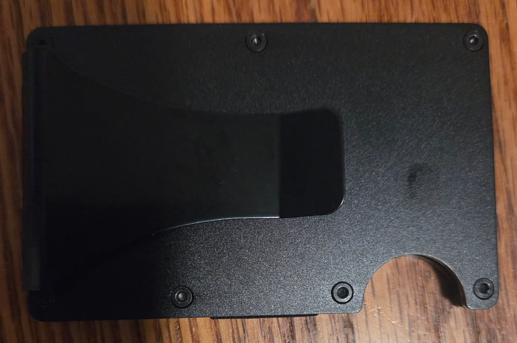 Men's Lazer Engraved sleek wallet