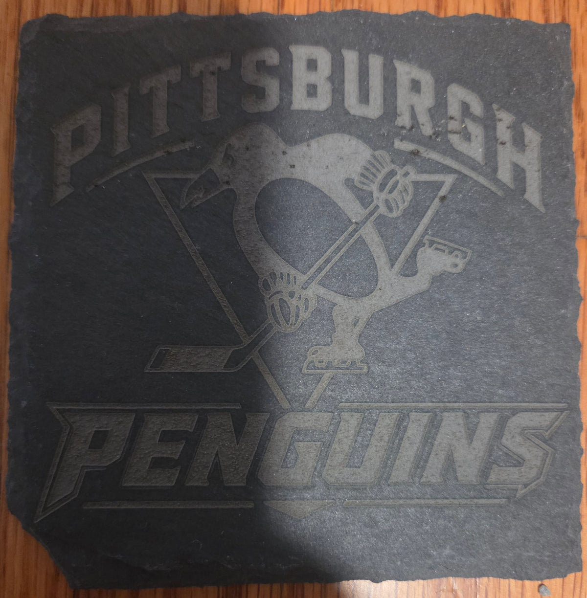 Lazer Engraved sports coaster